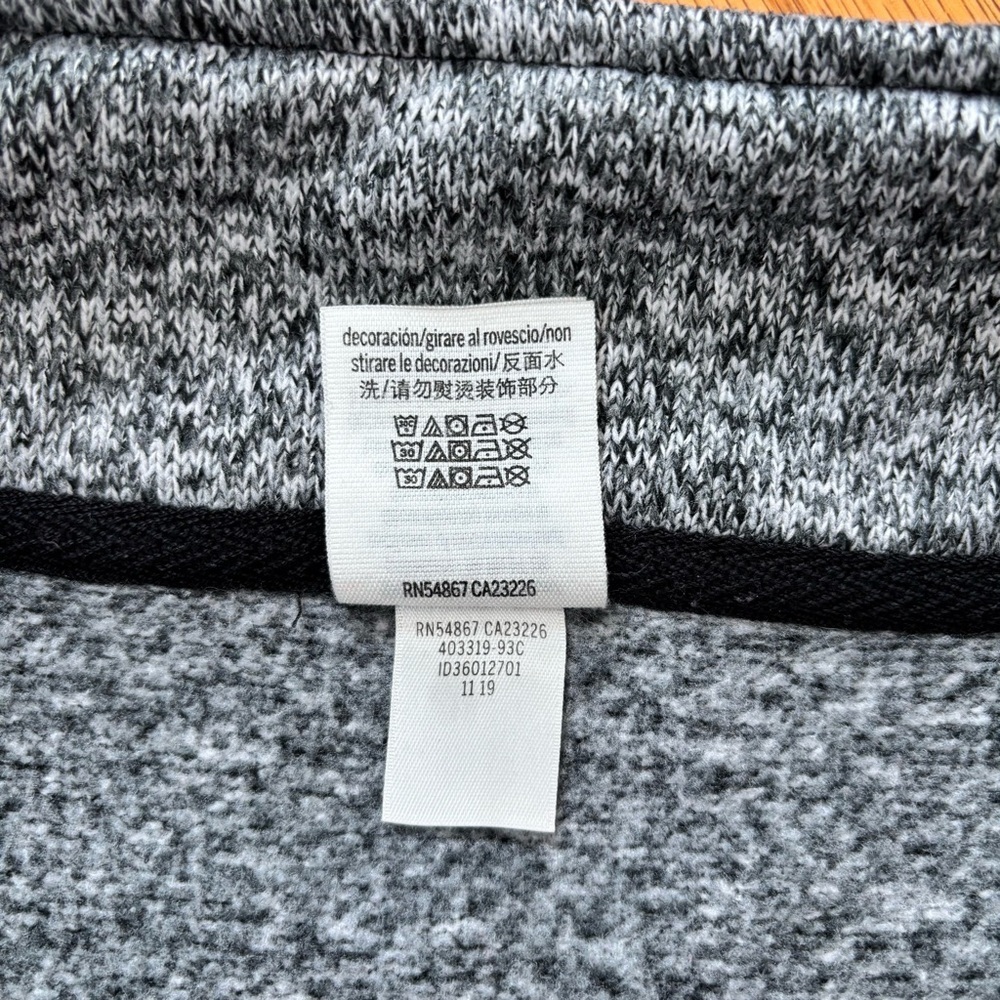 PINK Victoria's Secret oversize gray 1/3 Zip mock Neck slouchy knit sweatshirt S - Picture 12 of 16